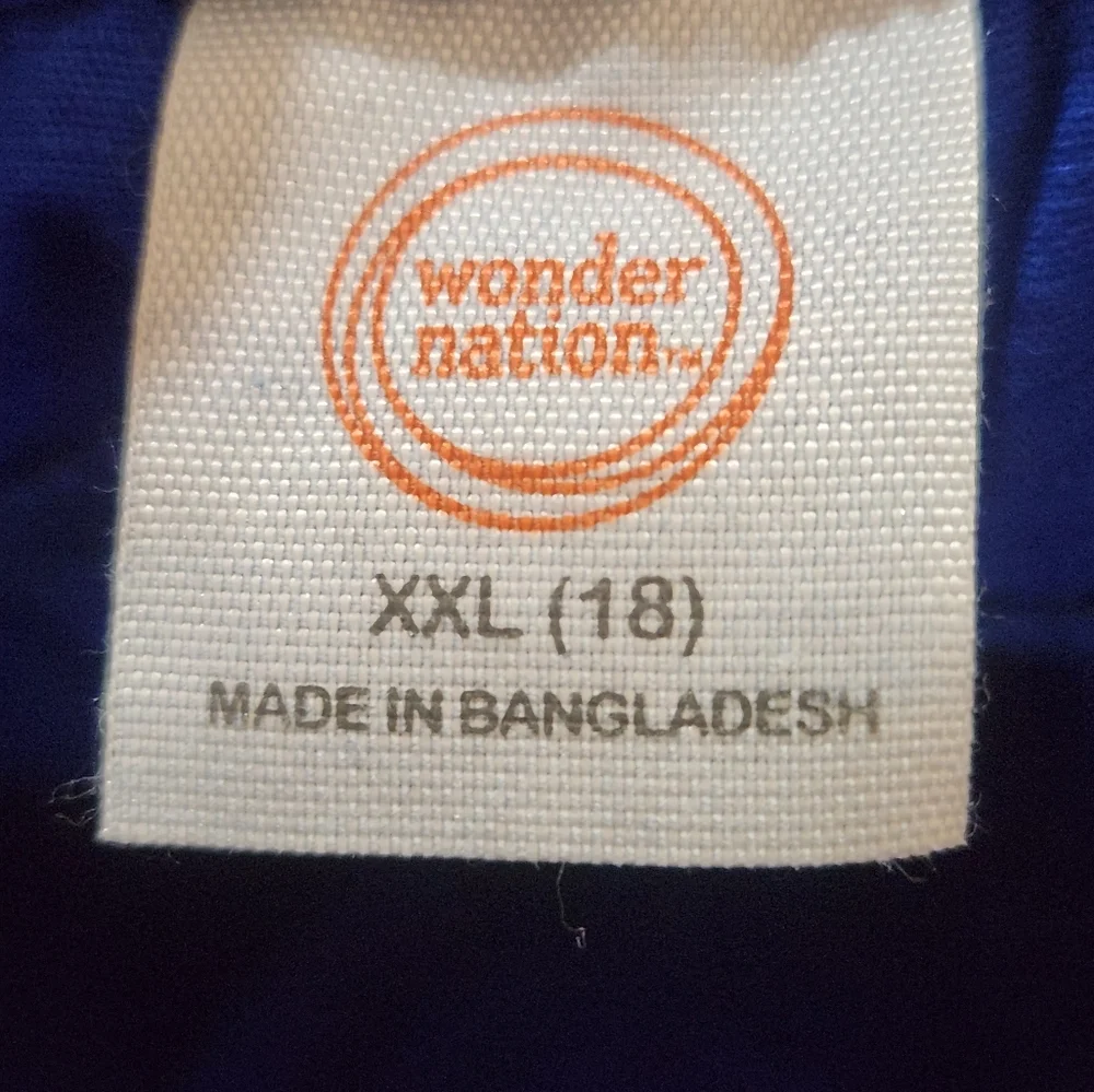 Wonder Nation Boy's 18(xxl) Blue Elastic Waistband Pull-on Shorts with Belt